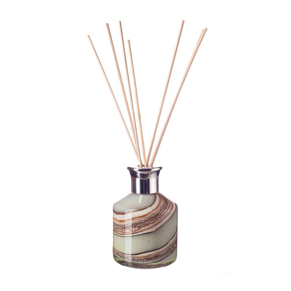 Amelia Art Glass Smoked Meadows Cylinder Reed Diffuser £15.74